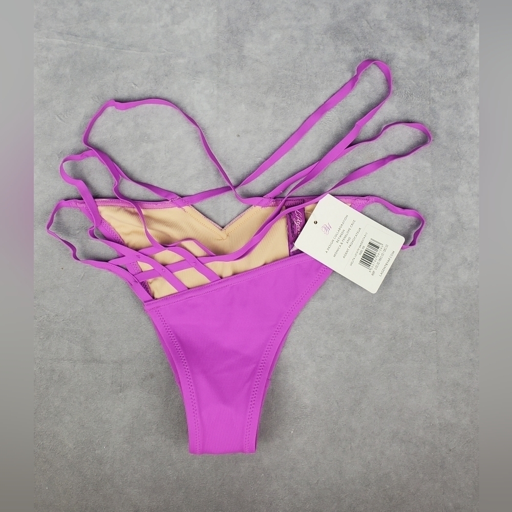 L’Agent by Agent Provocateur‎ Melita Magenta Swim Bottom in XSmall